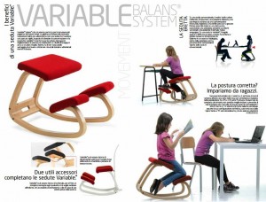 Varier Stokke Variable sedia ergonomica per studiare